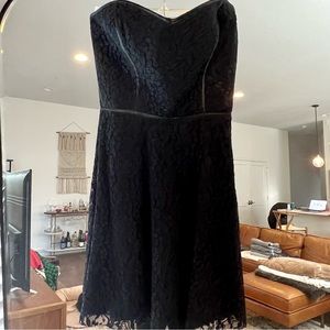 NWT Nordstrom Devlin Strapless Bustier Lace Cocktail Mini Dress